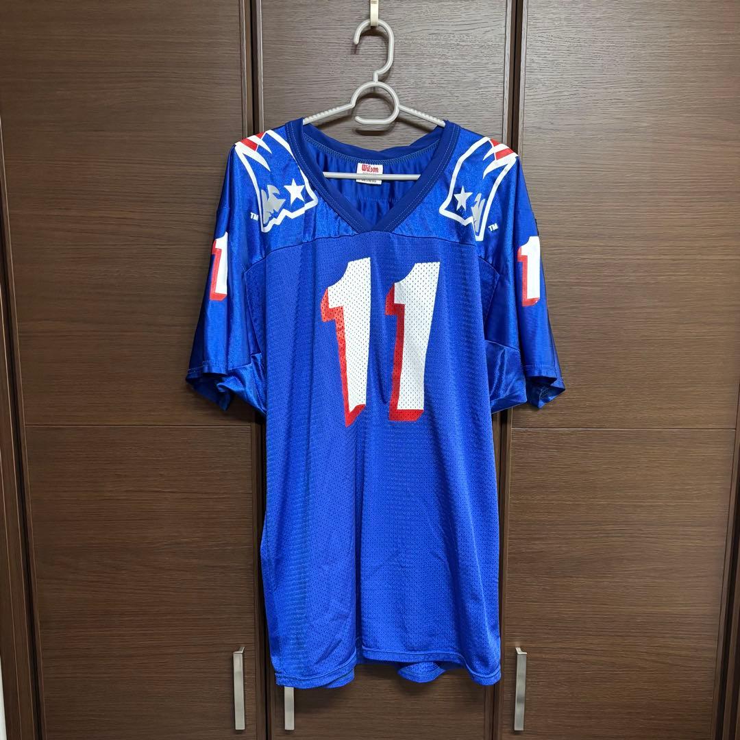 【USA製・美品】Wilson NFL パトリオット ブレッドソー L 90s