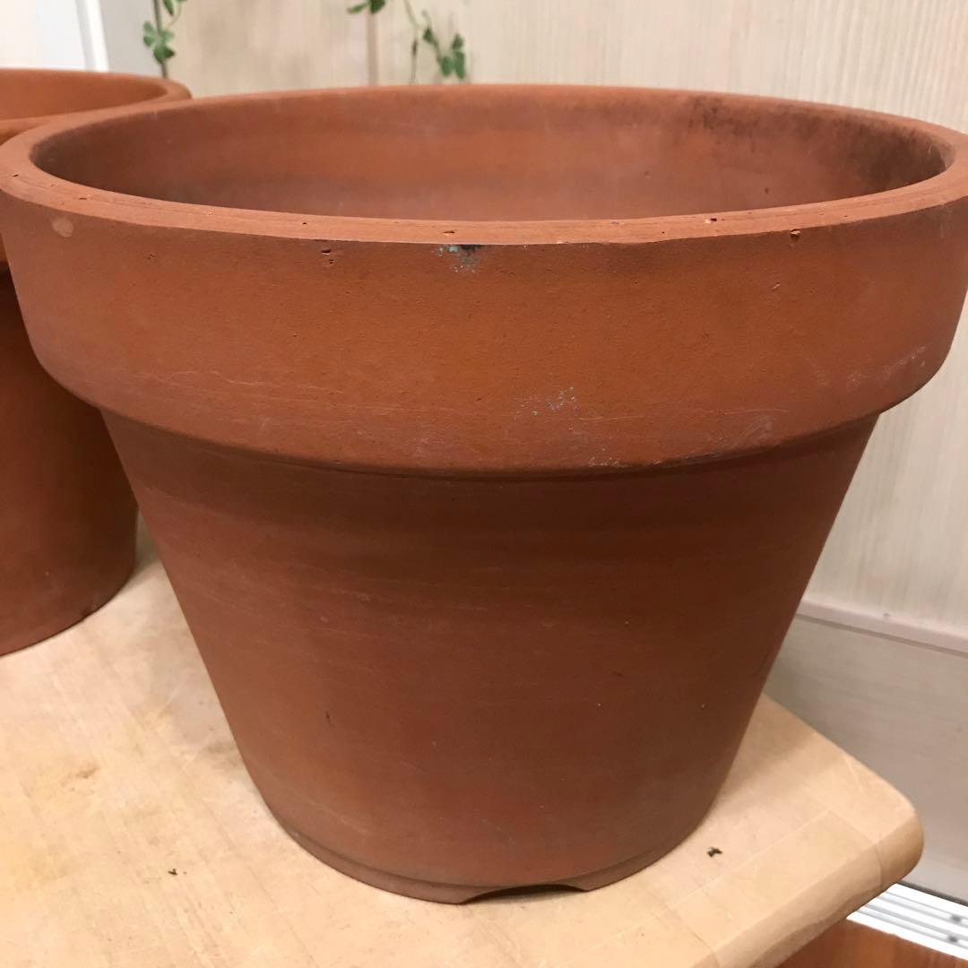 3個テラコッタ鉢　植木鉢　寄せ植えガーデン雑貨ガーデニング