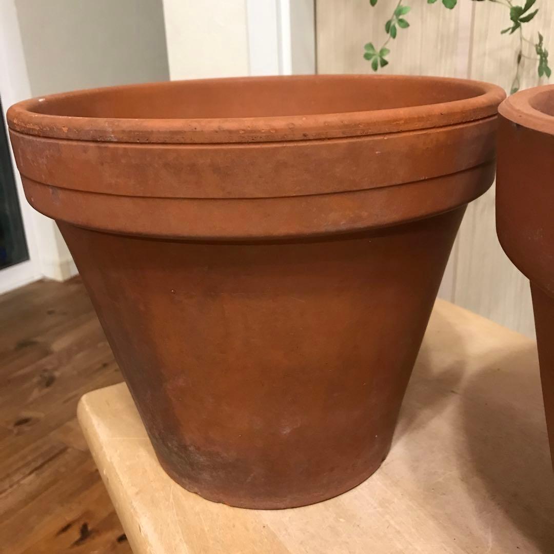 3個テラコッタ鉢　植木鉢　寄せ植えガーデン雑貨ガーデニング