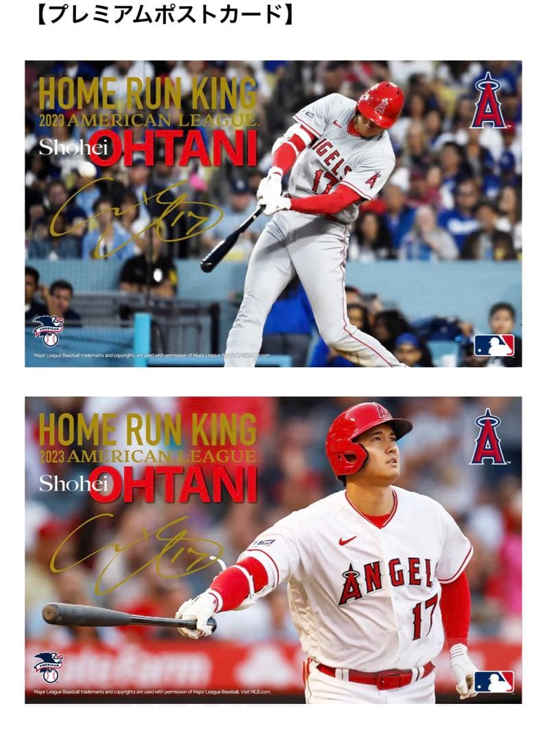 【限定品】大谷翔平 2023ホームラン王獲得記念 ポストカードセット