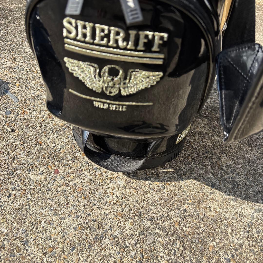 SHERIFF シェリフ 数量限定 キャディバッグ 9.0型 エナメル ブラック