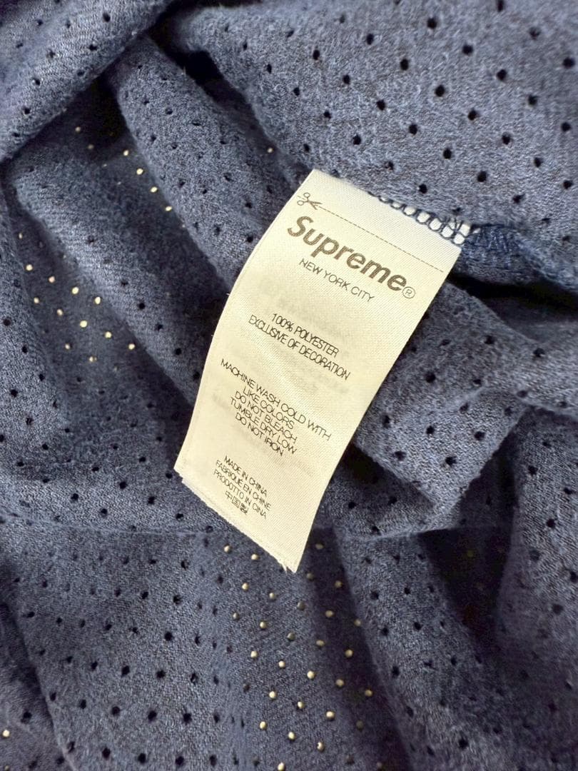 ウェア Supreme Ultrasuede Mesh Baseball Jersey