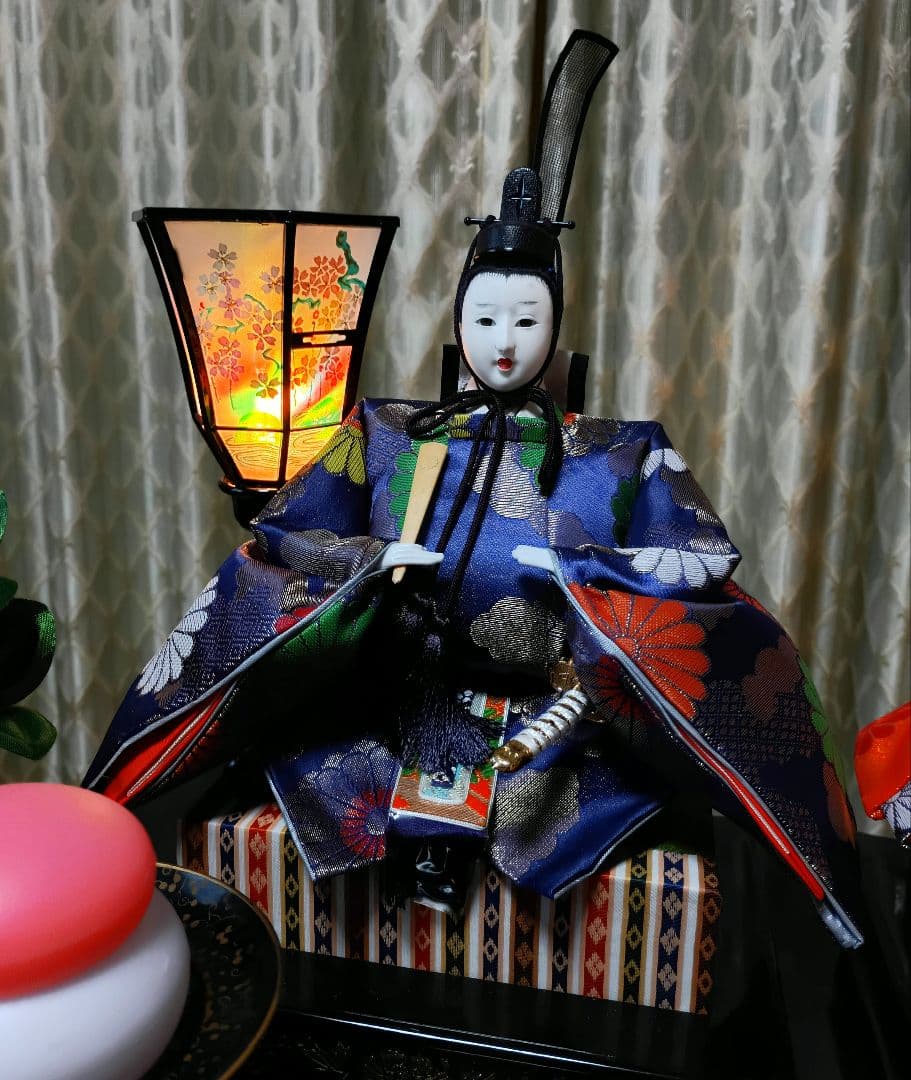 【中古品】雛人形セット　お雛様＆御内裏様