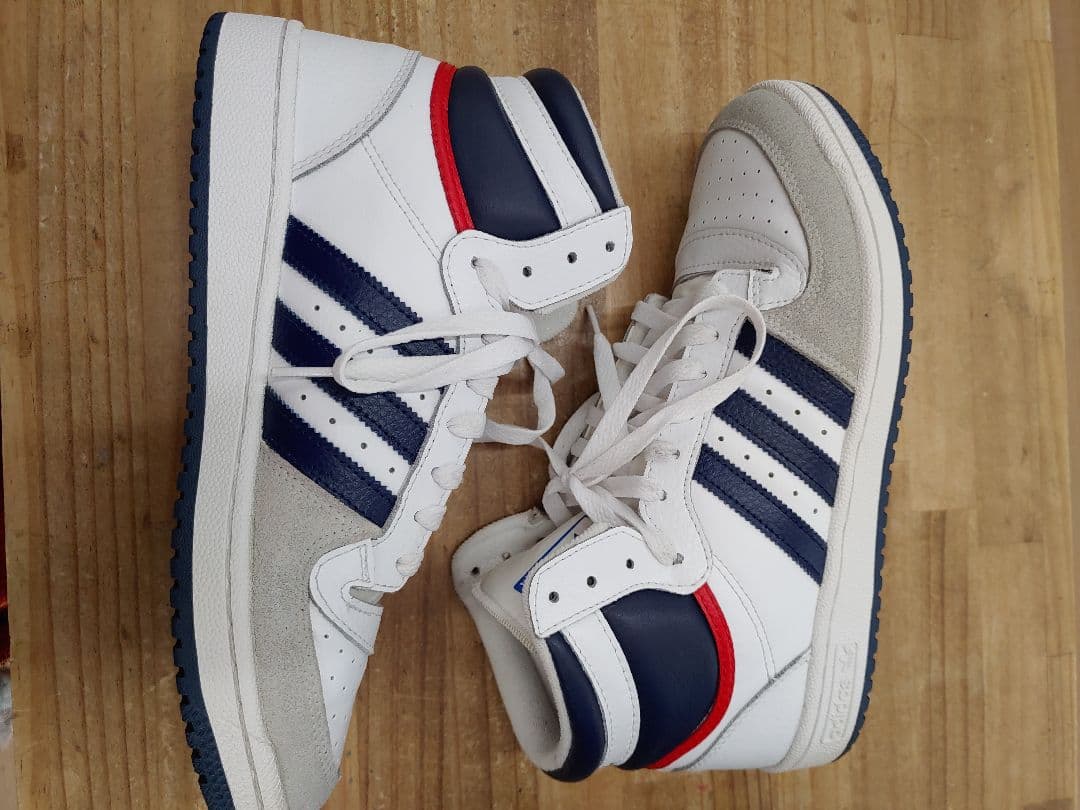 adidas Top Ten ホワイト/ネイビー シューズ