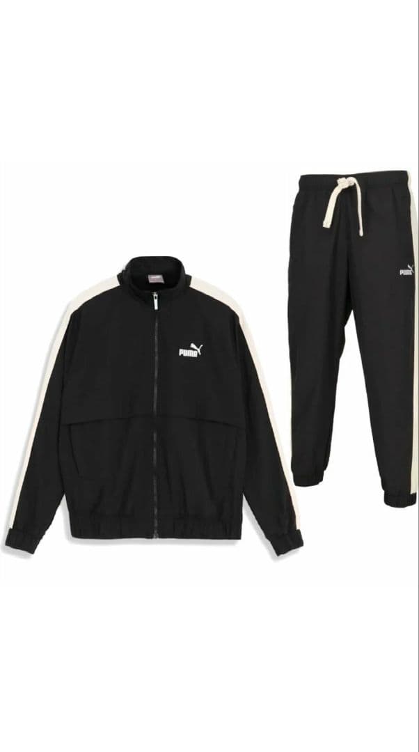 PUMA（プーマ） ジャージ上下セット ブラック/ホワイト