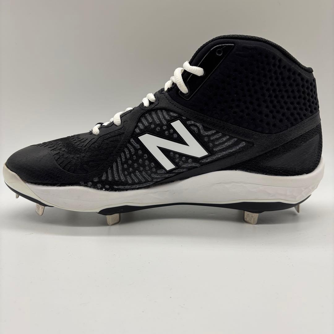 ニューバランス 野球 スパイク ブラック 黒 金具 27.5㎝ ミドルカット