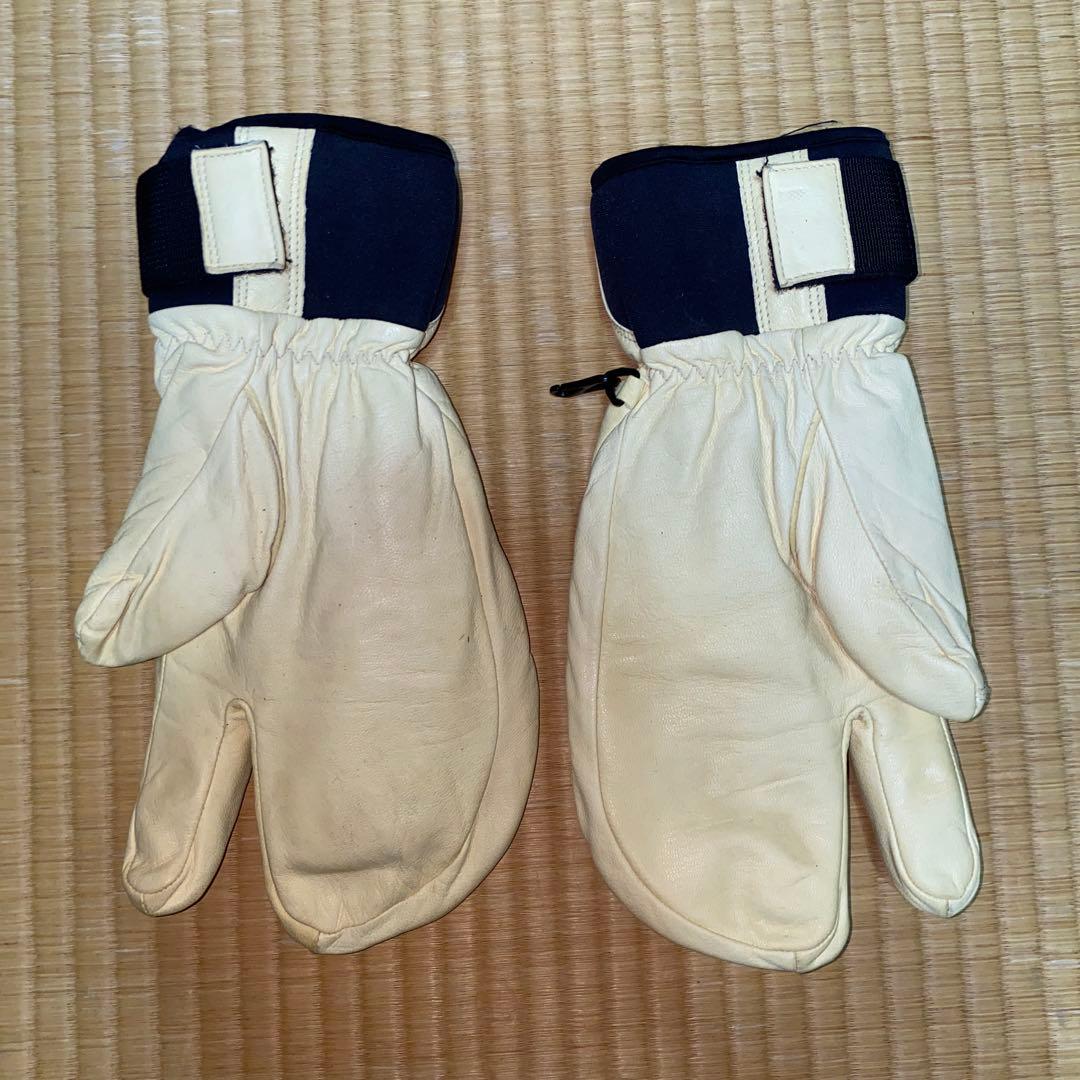Hestra ミトングローブ サイズ8 クリーム色