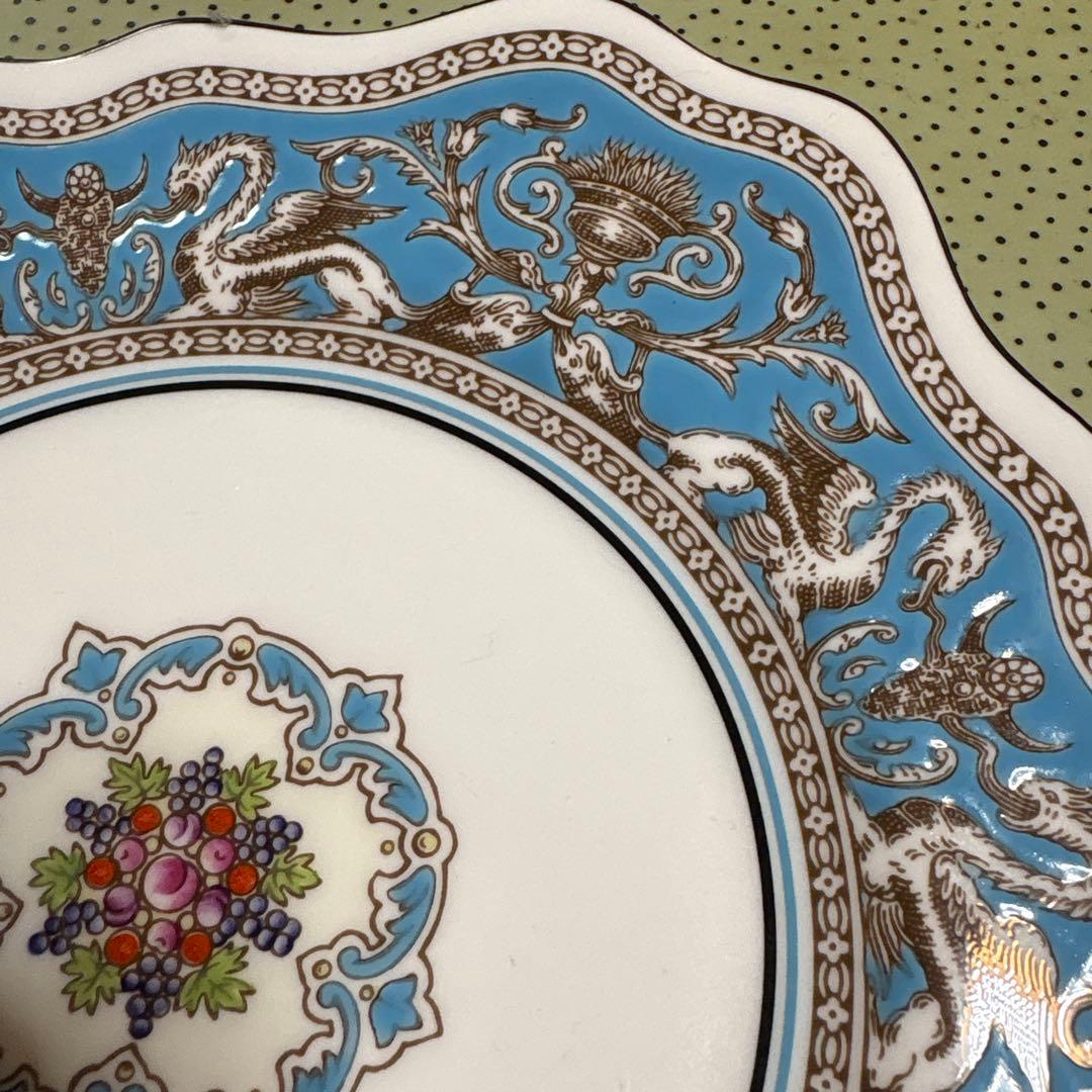 ウェッジウッド スクエアプレート FLORENTINE TURQUOISE