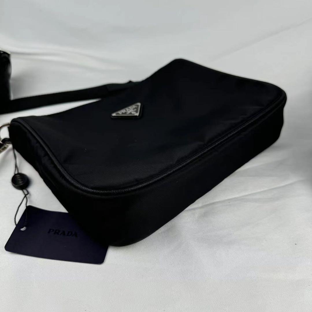 PRADA プラダ ナイロン ショルダーバッグ ブラック