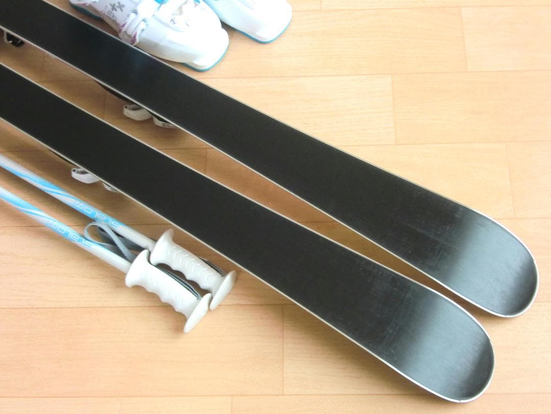 ■■送料無料■ELAN■ジュニア用スキーセット■板130靴23.5■WAX済■■