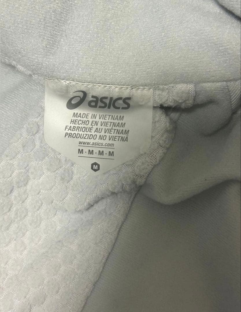 ASICS ジャケット&パンツセット ホワイト/ブラック