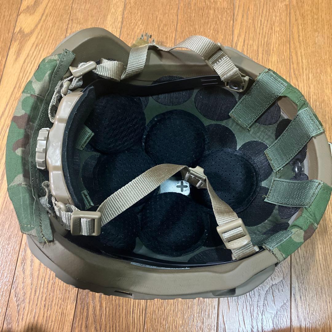 自衛隊 陸自迷彩 ハイカットECH ヘルメットカバー 防弾 ヘルメット Lサイズ