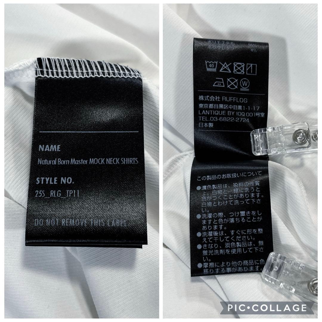 ラフロッグ　半袖シャツ　ホワイト　ビッグロゴ　大きいサイズ　XL ゴルフ