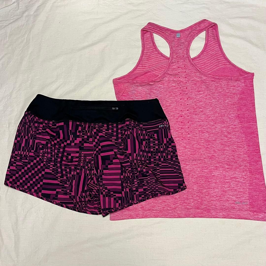 新品✨ナイキ NIKE ランニングウェア 上下セット ピンク Lサイズ