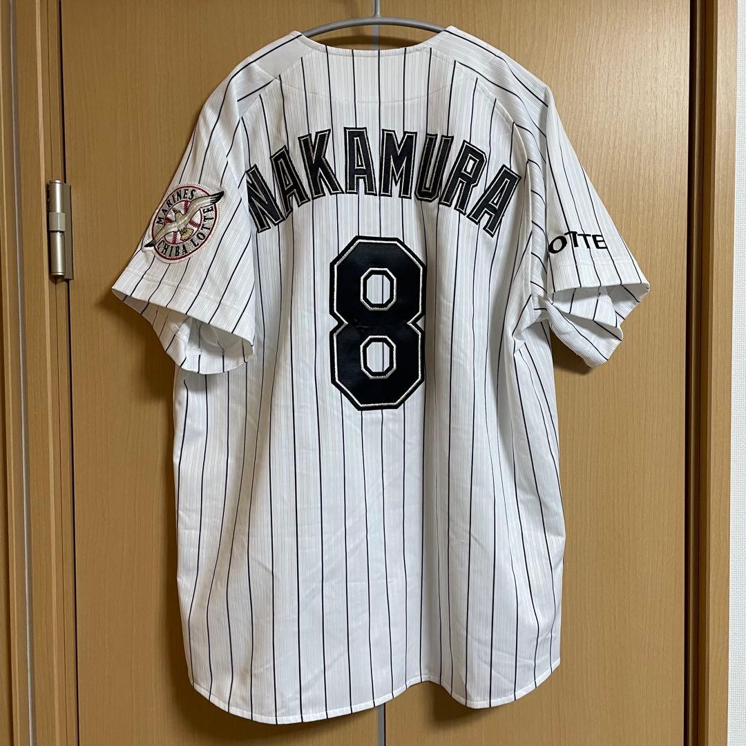 千葉ロッテマリーンズ レプリカユニホーム ホーム #8 中村奨吾 サイズM