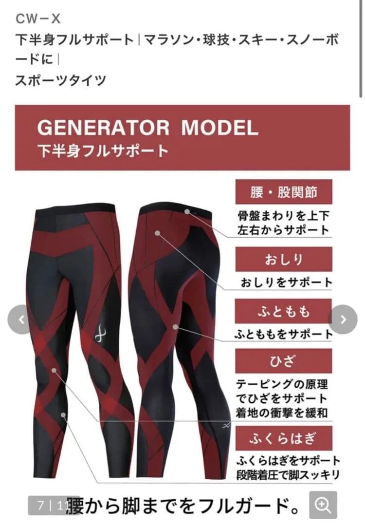 CW-X ワコール スポーツタイツ Sサイズ