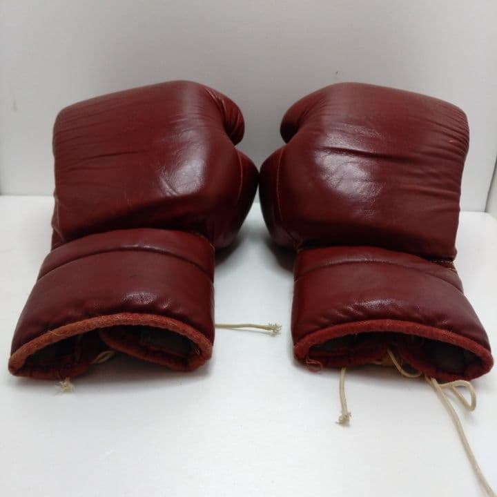 Winning レザー ボクシング グローブ 赤 皮革 レア