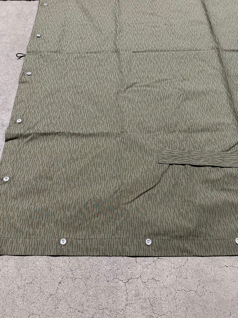 東ドイツ軍幕　テントシート レインドロップカモ