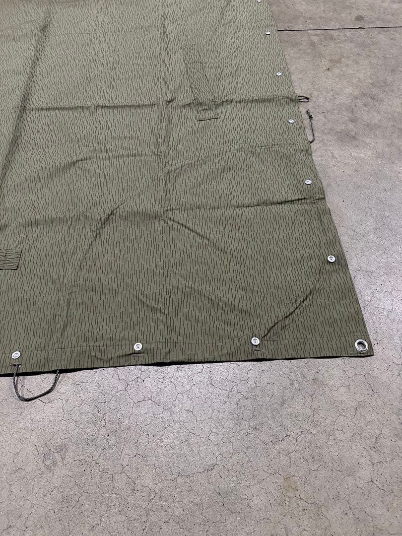 東ドイツ軍幕　テントシート レインドロップカモ