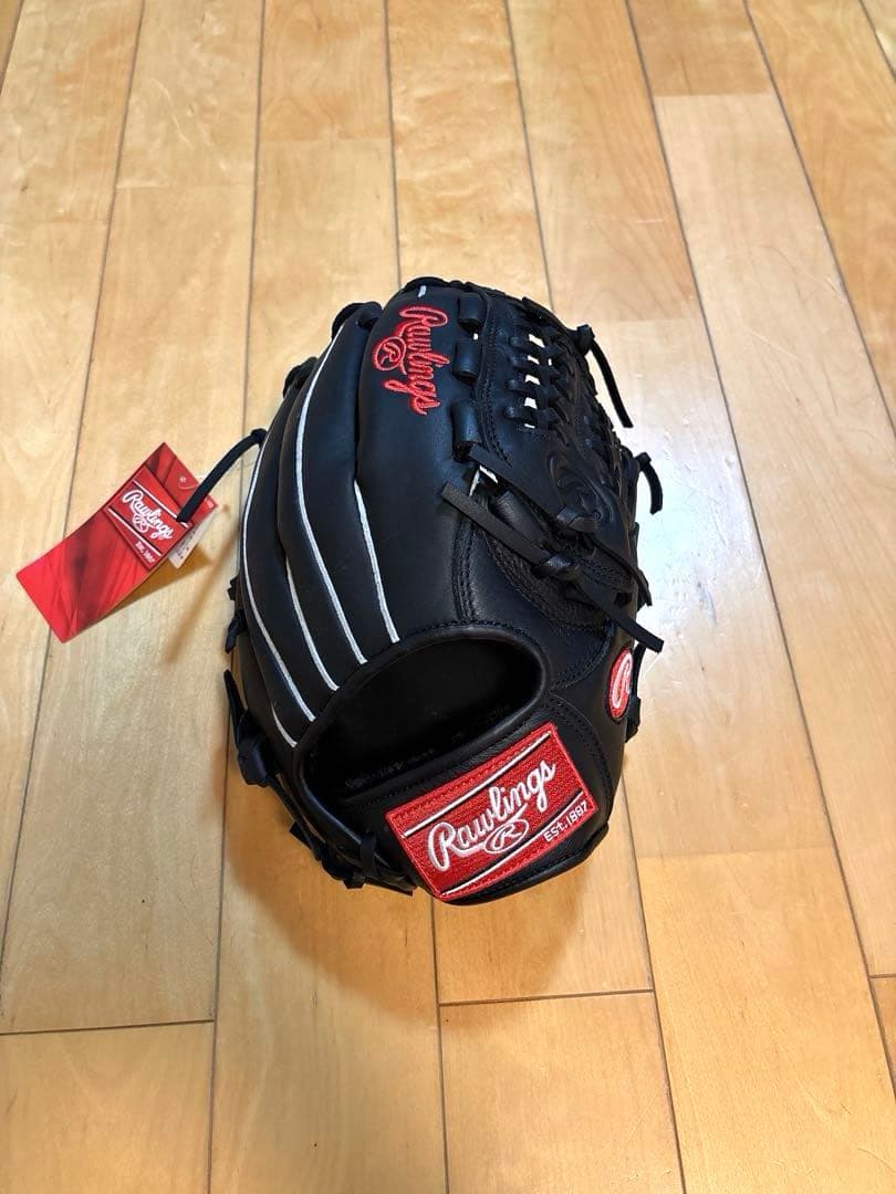Rawlings 軟式用ソフトボール用グローブ 黒 新品タグ付き