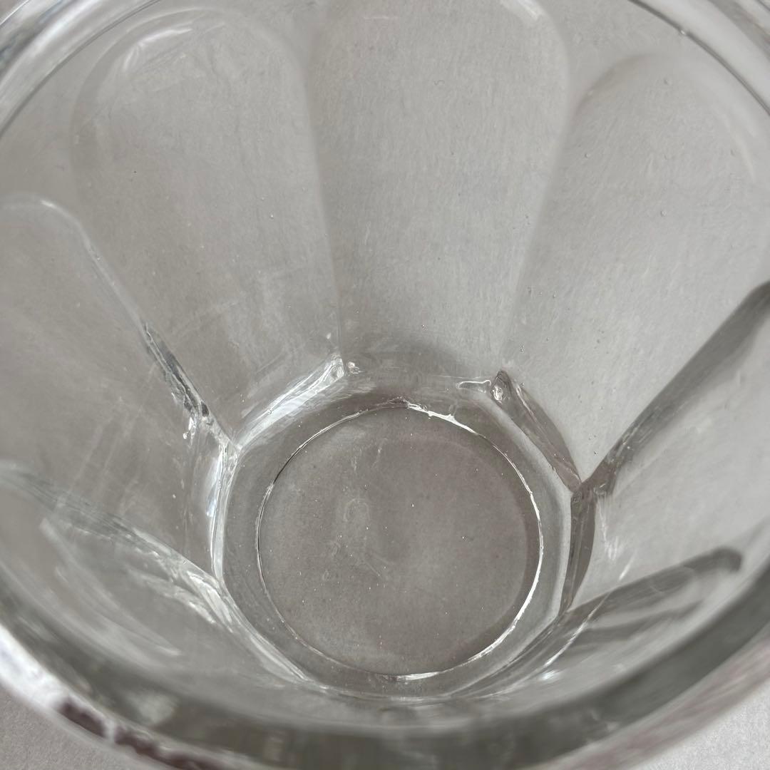 フランスブロカント 気泡が美しい台形のコンフィチュールポット