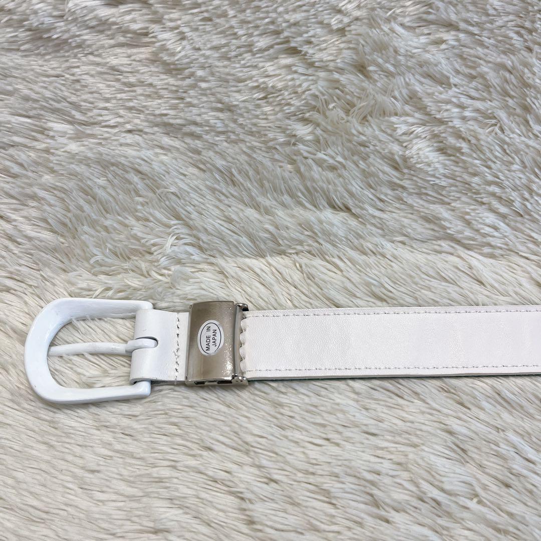 【美品】PEARLY GATES ベルト 白 ゴルフ メンズ