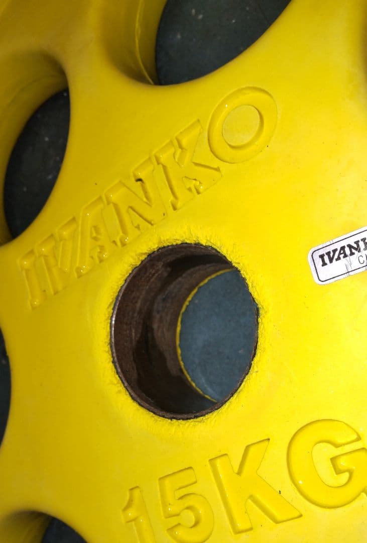 オリンピック プレート IVANKO ROEZHC 15kgプレート1枚②