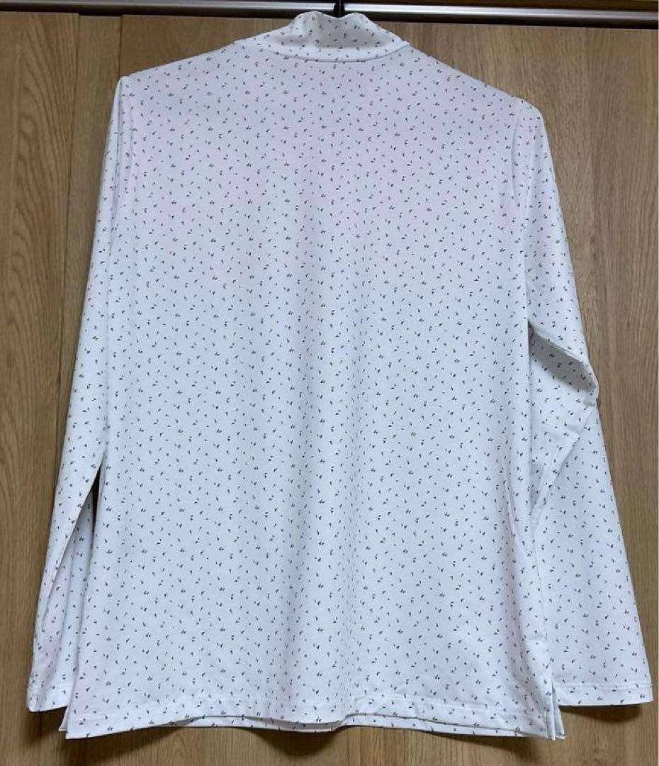 ZOY WOMENS トライアングルドットプリント 長袖モックネック