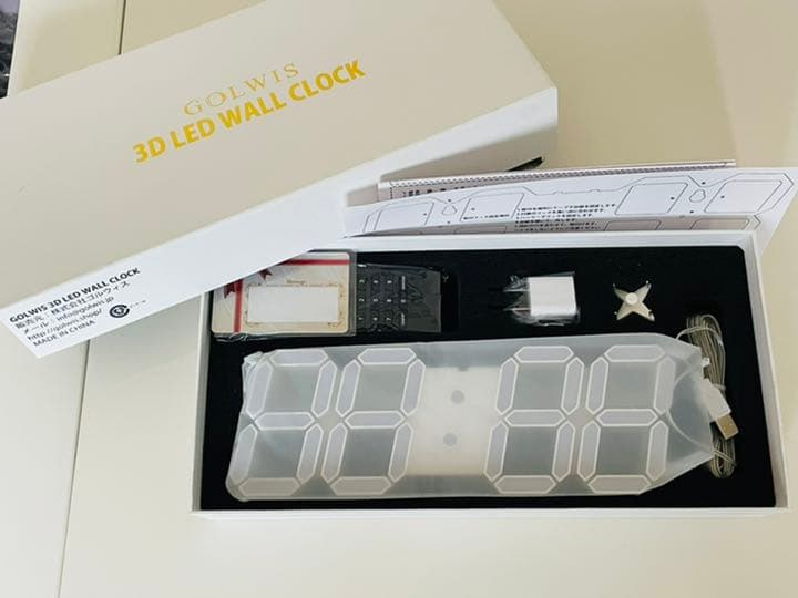 3D DIGITAL CLOCK インテリア 時計 ウォッチ LED