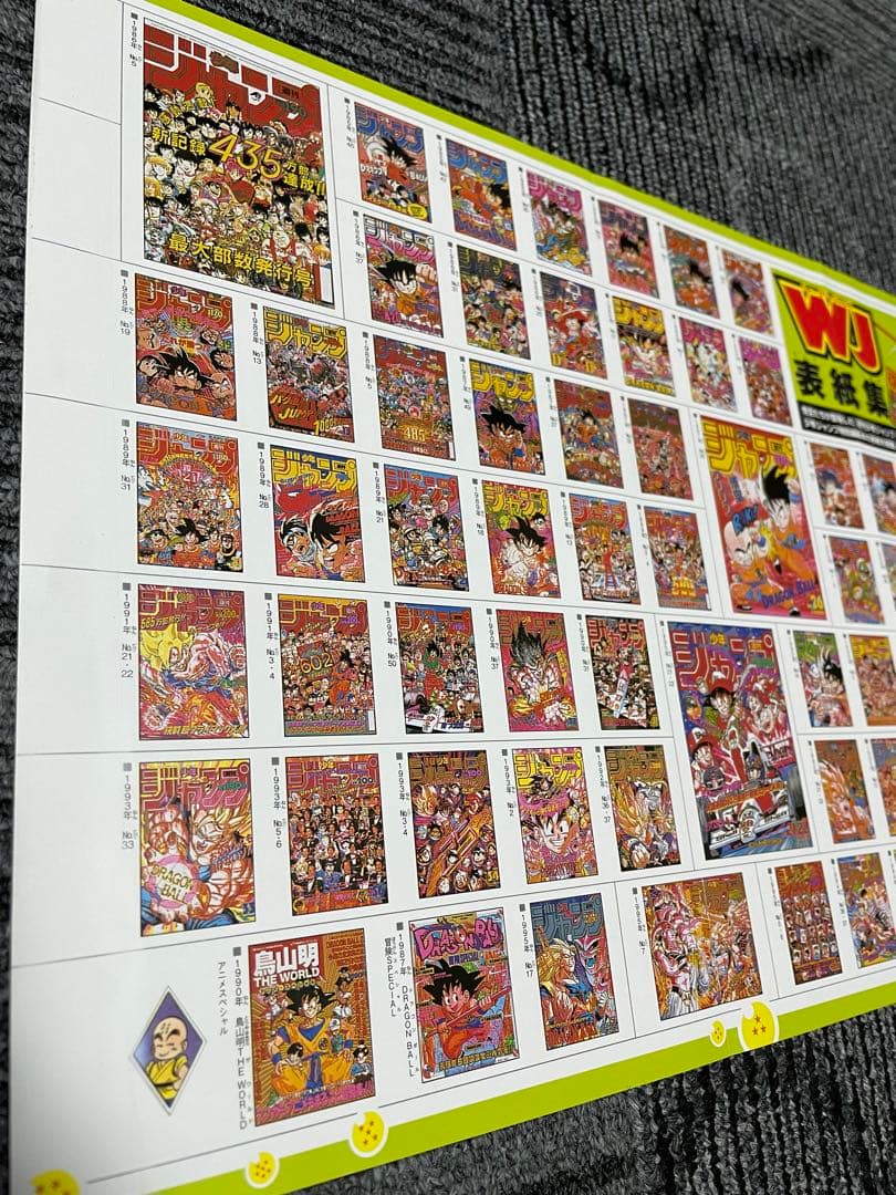 週刊少年ジャンプ　WJ 表紙集 ドラゴンボール 鳥山明　ポスター