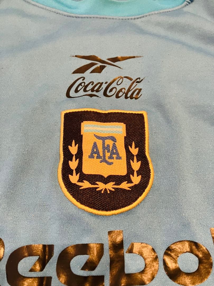 アルゼンチン代表 Reebok Coca-Cola トレーニングスウェット 古着