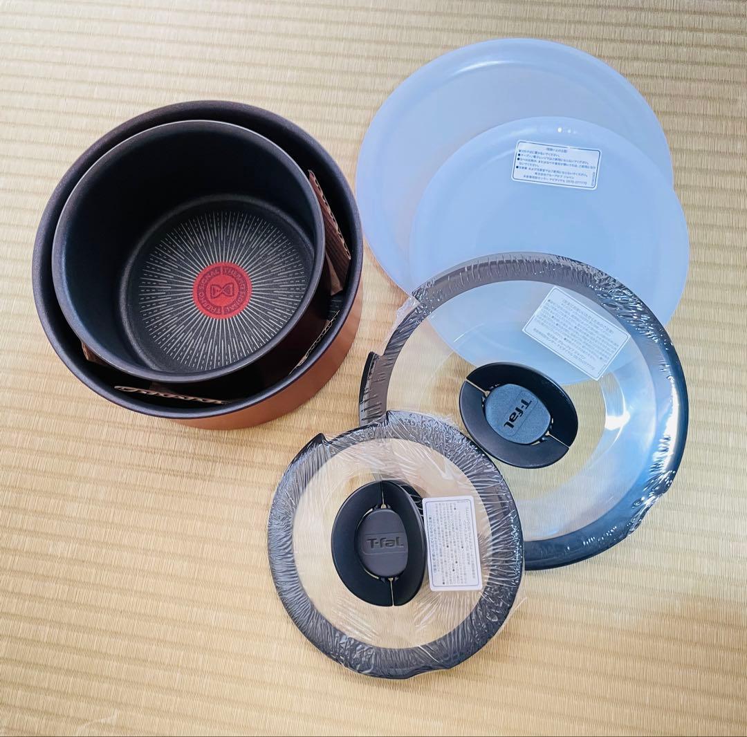 新品　ティファール　IHルージュアンリミテッド　ソースパン　6点セット