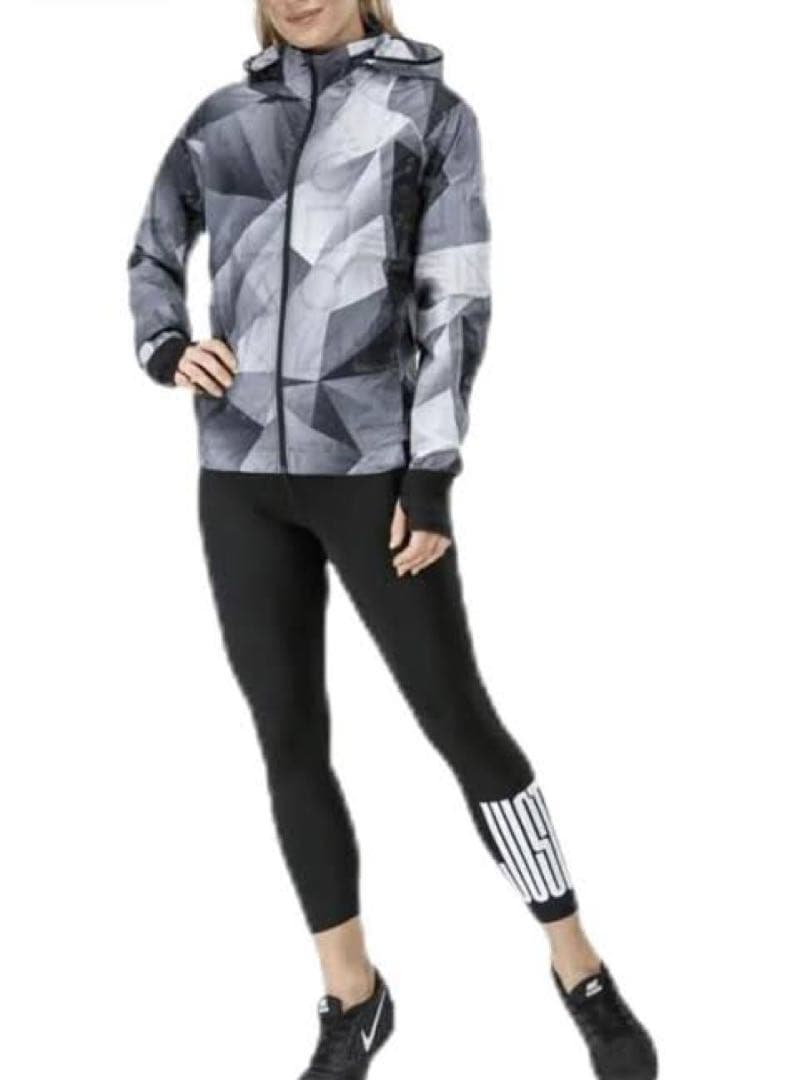 【新品タグ付き】Nike ウィンドブレーカー グレー系 幾何学模様