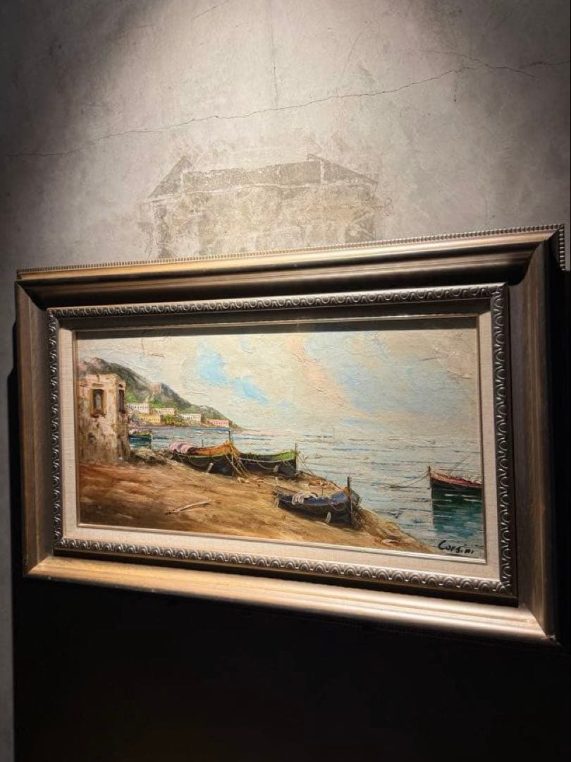 Corsini Painted in Italy肉筆油彩画　直筆サインあり