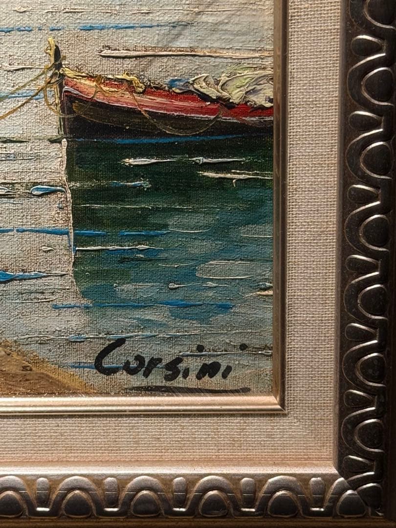 Corsini Painted in Italy肉筆油彩画　直筆サインあり