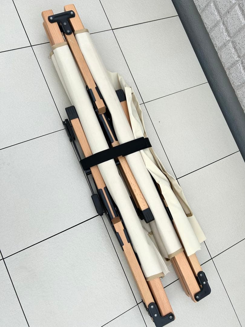 【Hilander 】ハイランダー レバー式コット ウッドフレーム アウトドア