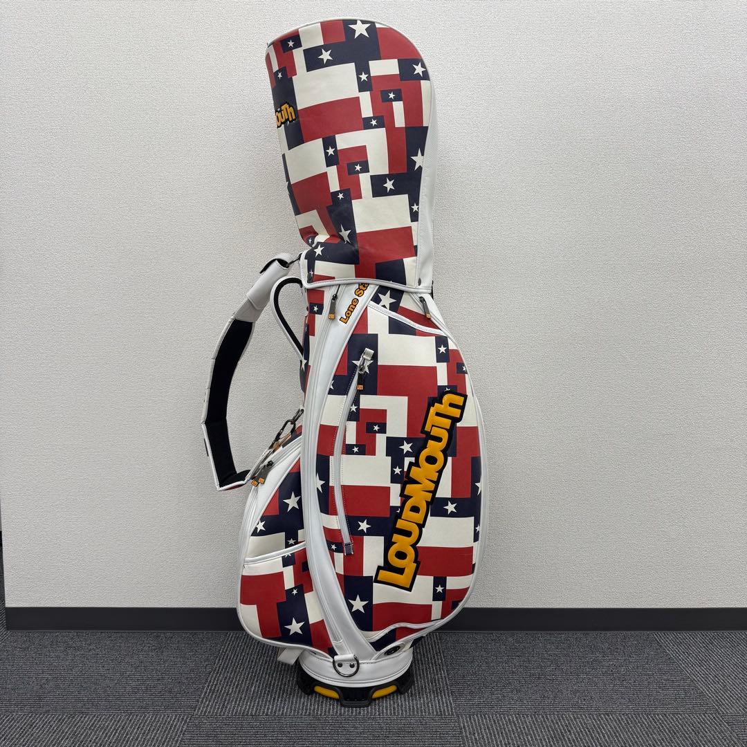 LOUDMOUTh キャディバッグ 9型 星柄 ラウドマウス ゴルフバッグ