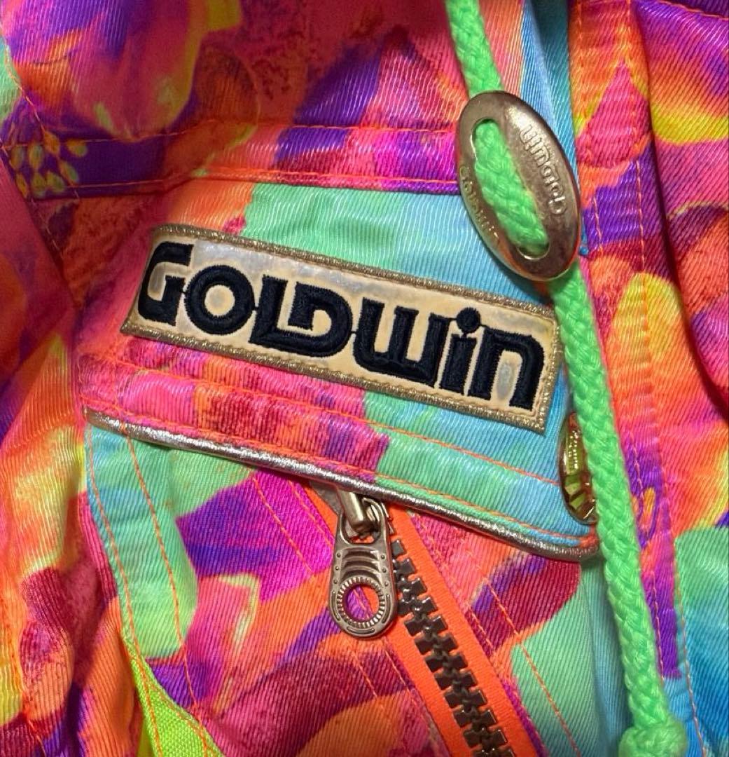 GOLDWIN ゴールドウイン スキーウェア 上下セット 総柄 ヴィンテージ