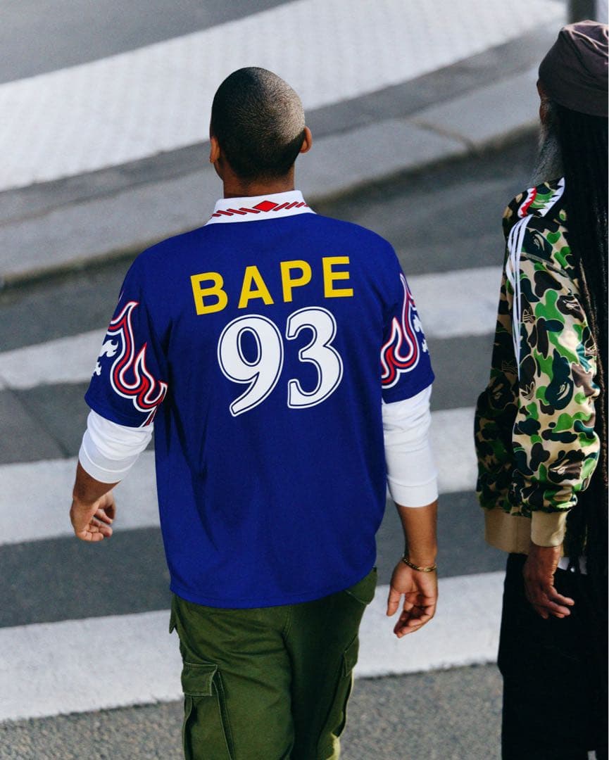 BAPE ADIDAS FLAME JERSEY XLサイズ
