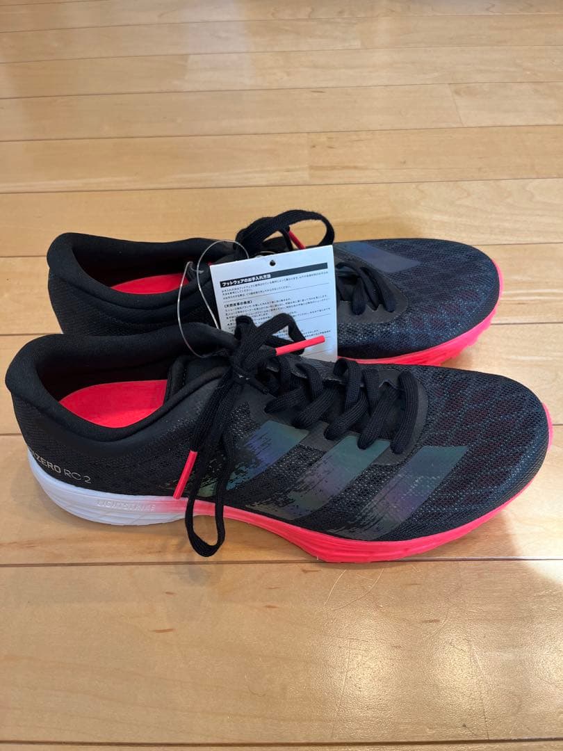 adidas ADIZERO RC2 W 24㌢ ブラック/レッド