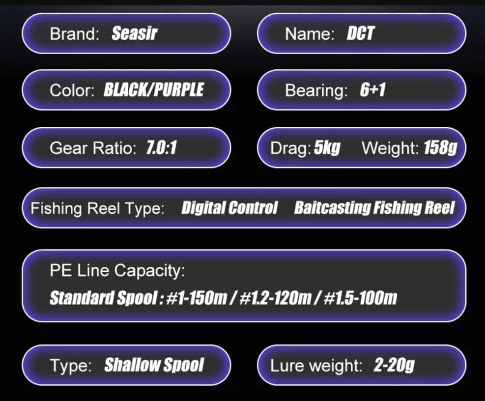 Seasir DCT DCリール BFS ウルトラライト 左巻き シーサー