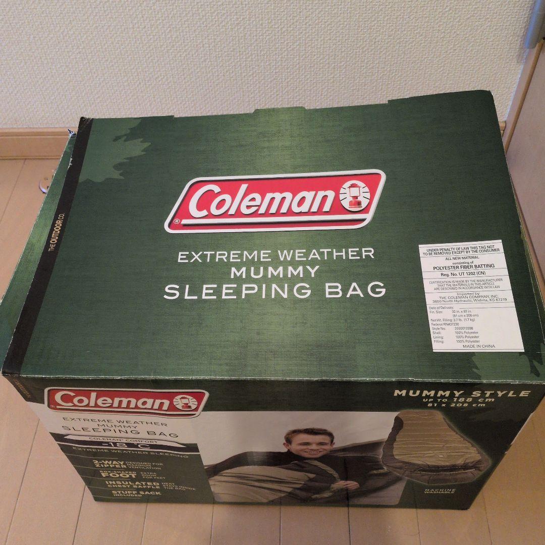 Coleman マミースタイル寝袋 -18°C対応