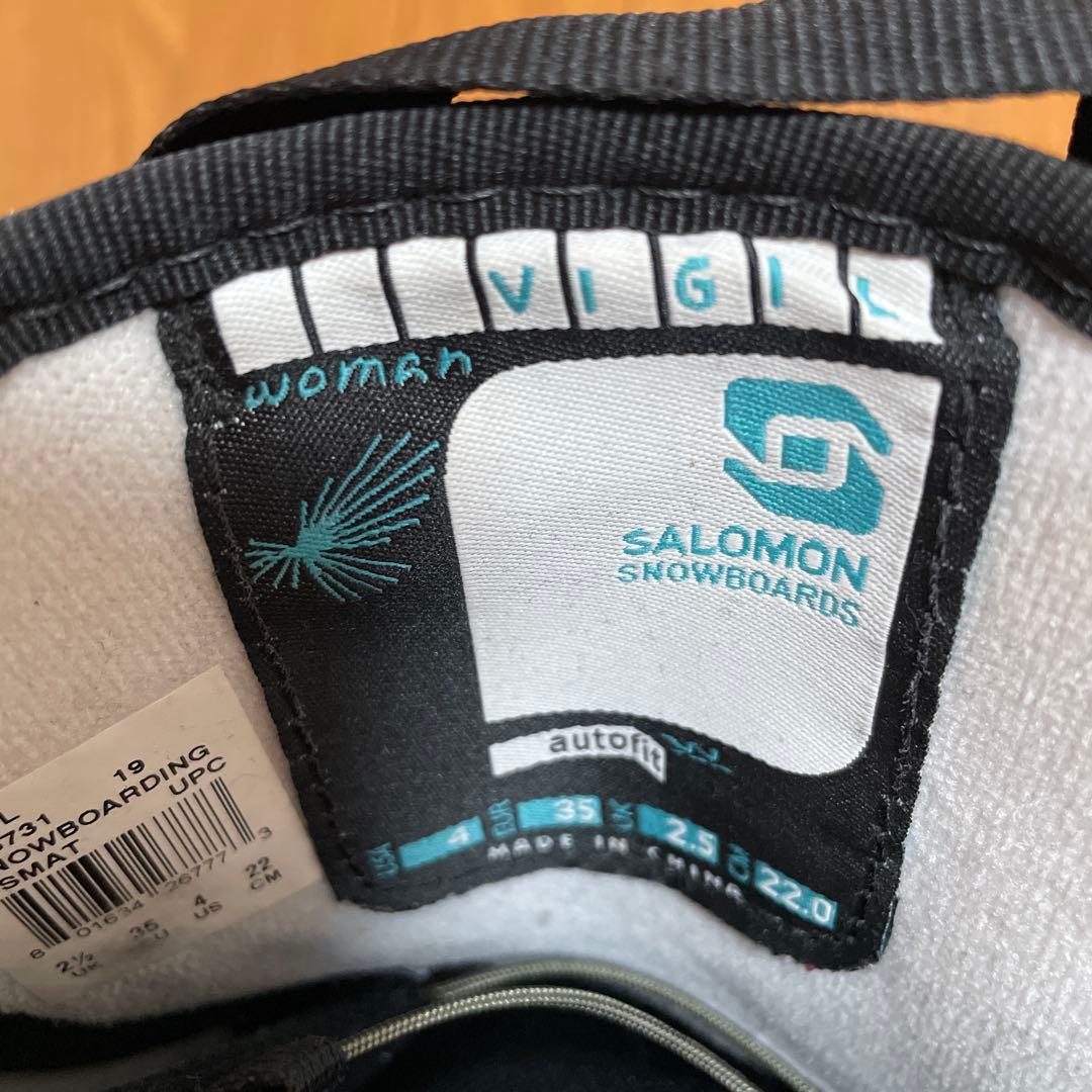 SALOMON 女性用スノーボードブーツ ブラック