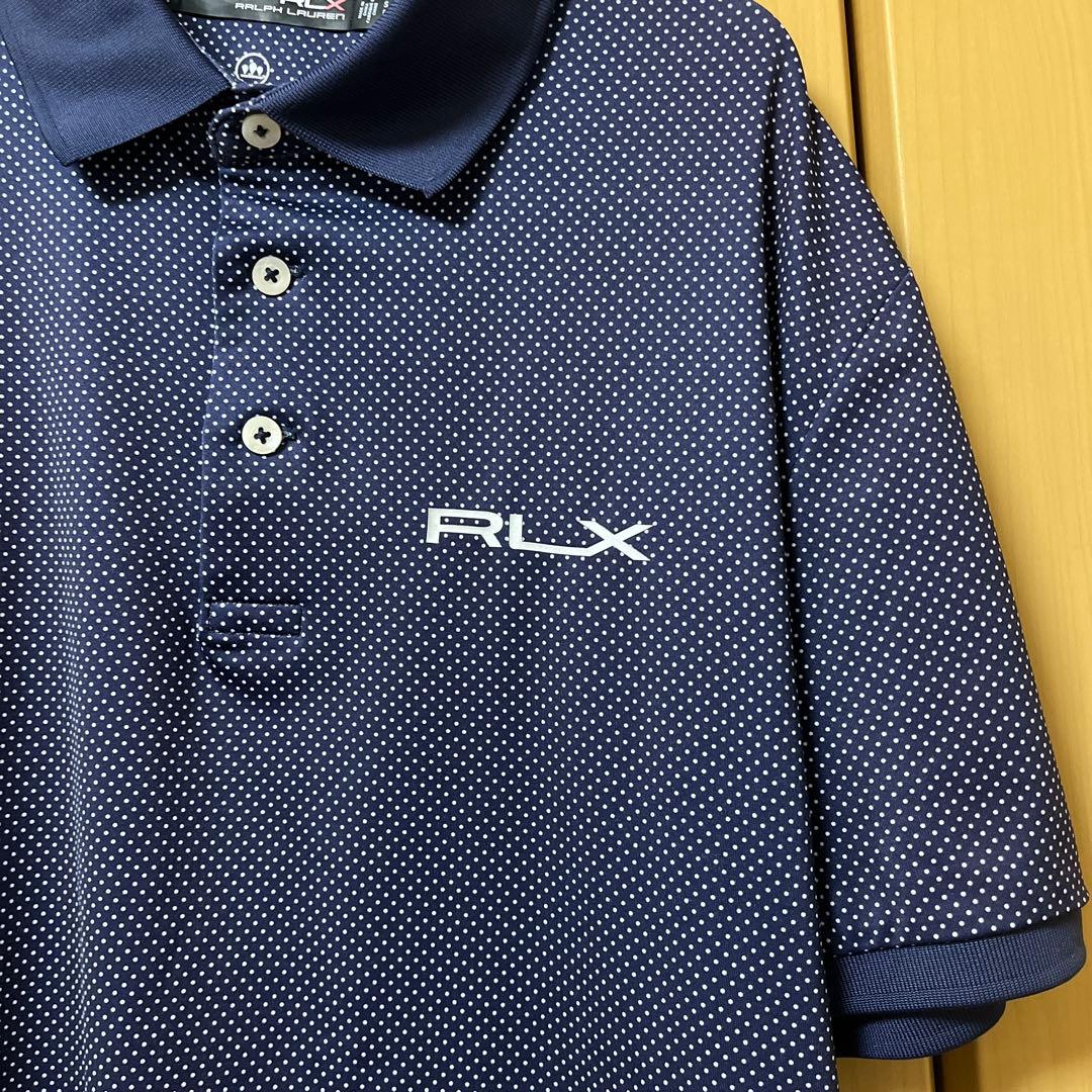 美品　RLX 水玉　ポロシャツ メンズ　ラルフローレン　ポロ　ゴルフウェア