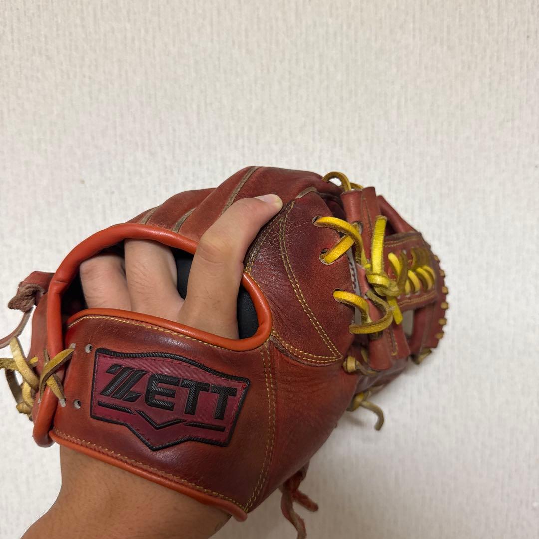 横*山様 ZETT 硬式グローブ レッド
