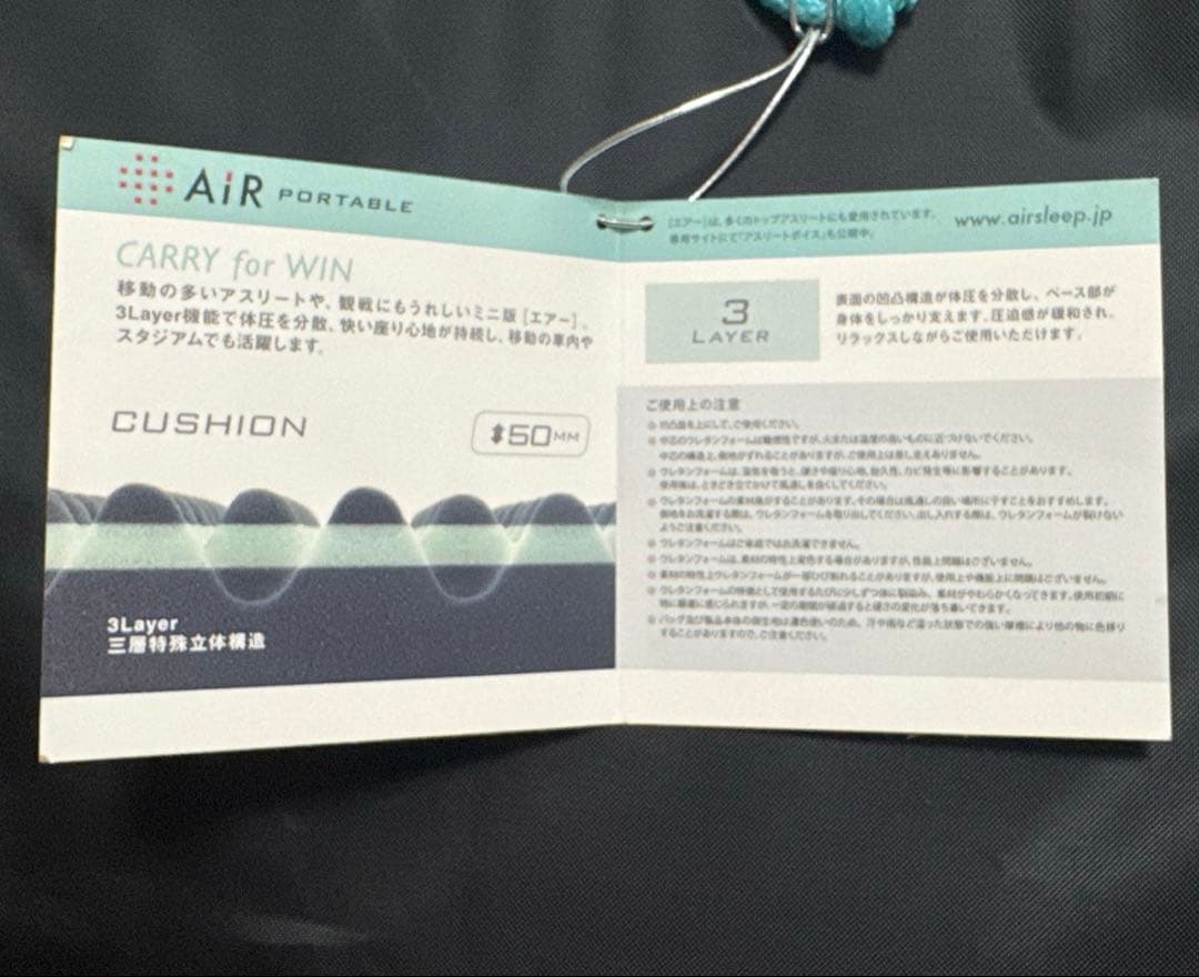 東京西川　エアポータブルクッションL 3レイヤー