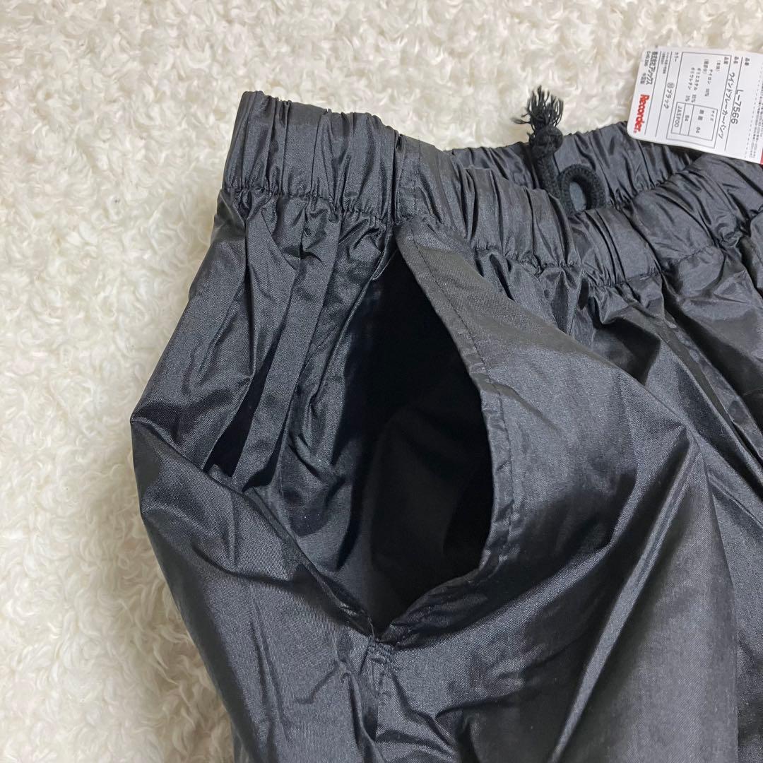 未使用☆タグ付 アシックス ウインドブレーカー セットアップ レコーダー 黒