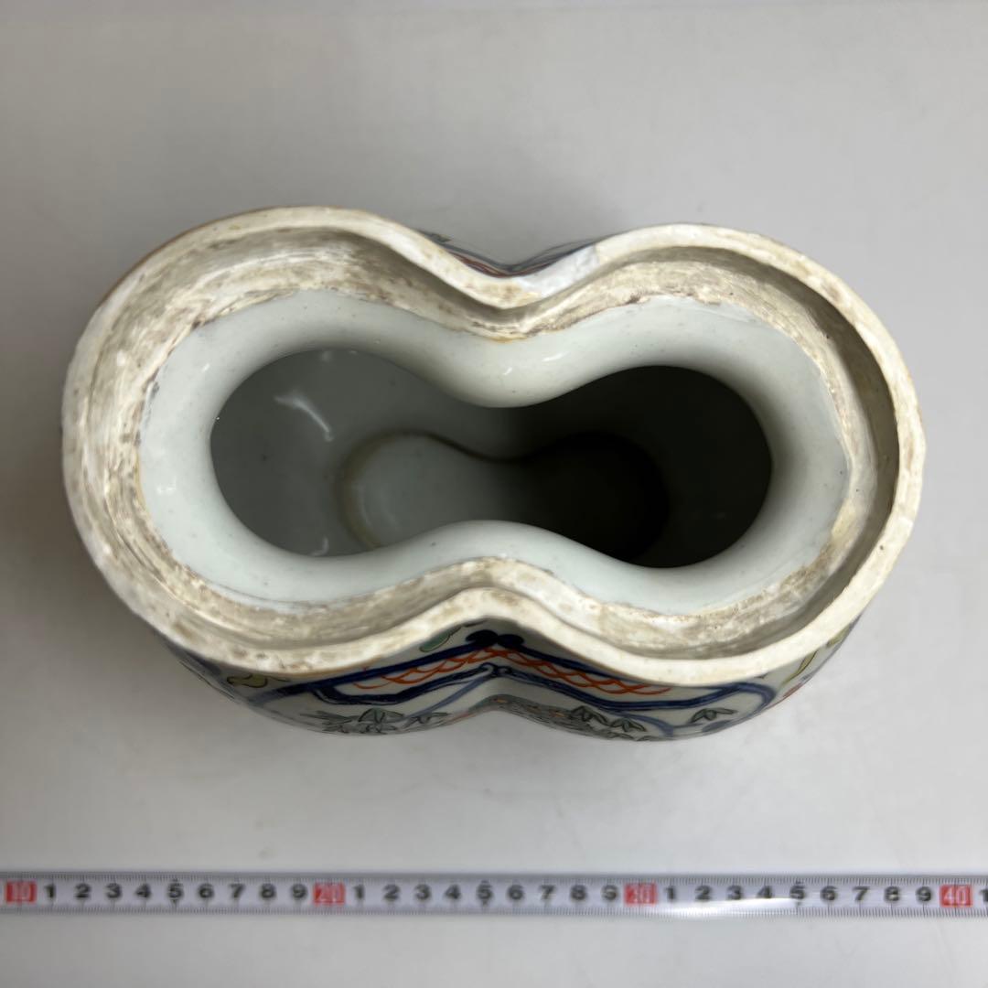 中国美術大明萬暦年製 萬歴赤絵蓋物 h25.5cm 東キ8-0307① タサオサ