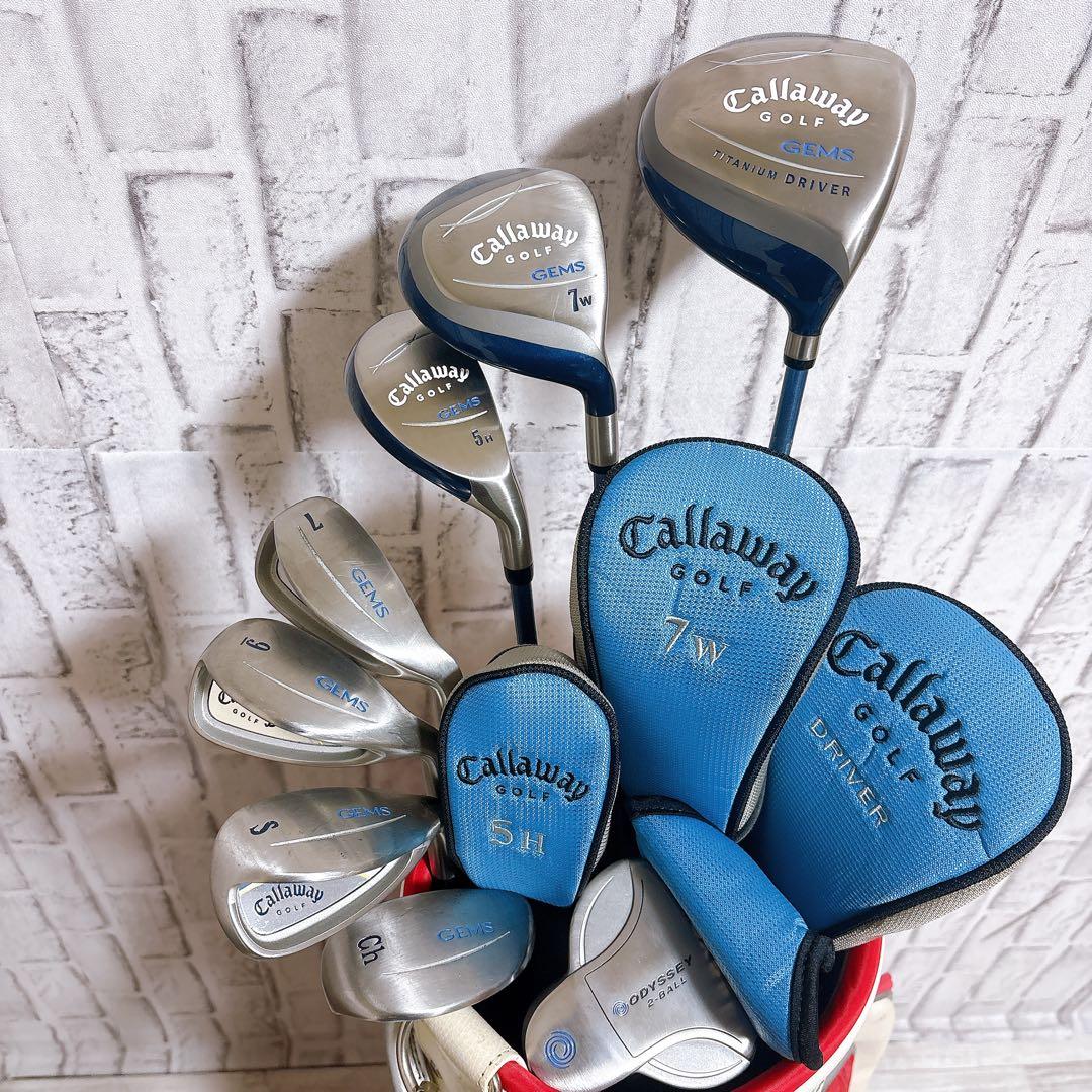 【美品】Callaway GEMS レディースゴルフ クラブセット 8本 W