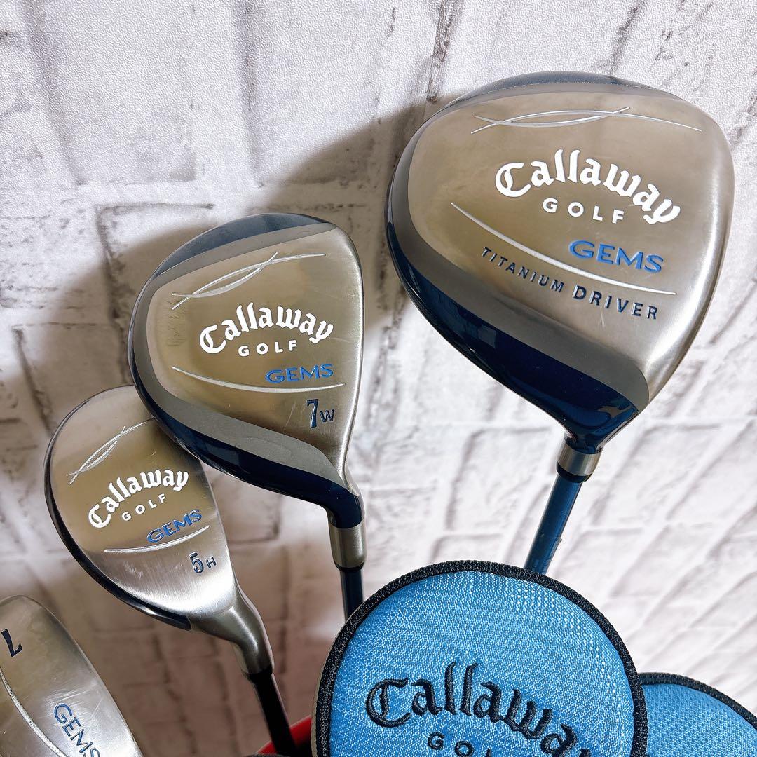 【美品】Callaway GEMS レディースゴルフ クラブセット 8本 W